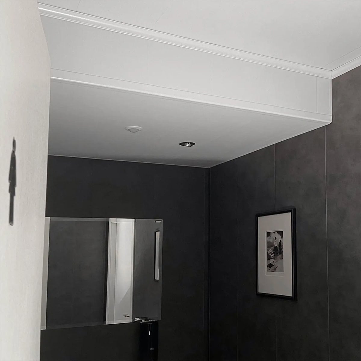 Πλαστική Επένδυση Ραμποτέ PVC DECOLINE Λευκό ματ δίχως αρμό 2700 x 250 x 8mm