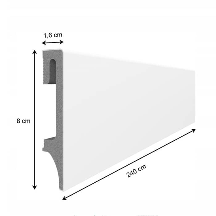 Σοβατεπί Πολυμερές VOX Espumo ESP201, 2400 x 80 x 16mm - Image 3