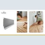 Σοβατεπί PVC Linela VILO 411 SILVER, 2000 x 80 x 16mm - Image 2