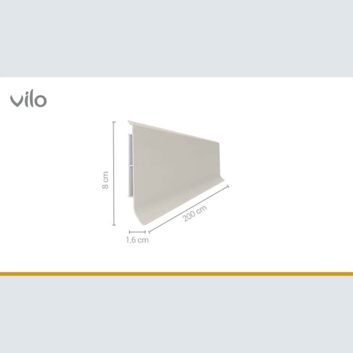 Σοβατεπί PVC Linela VILO 416, 2000 x 80 x 16mm - Image 2