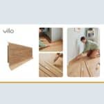 Σοβατεπί PVC Linela VILO 406 CANBERRA OAK, 2000 x 80 x 16mm - Image 2