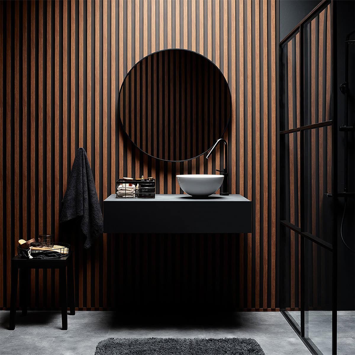 3D Πάνελ τοίχου Linerio L-Line Mocca 2650 x 122 x 21mm