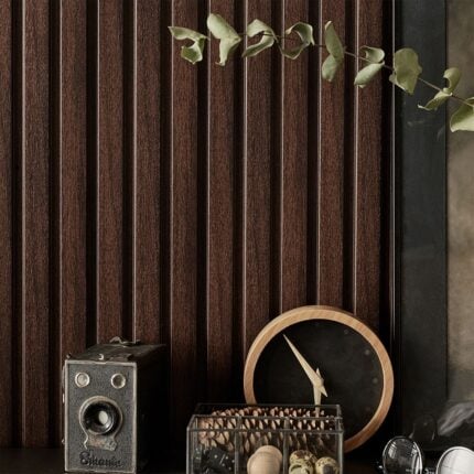 3D Πάνελ τοίχου Linerio M-Line Chocolate 2650 x 122 x 12mm