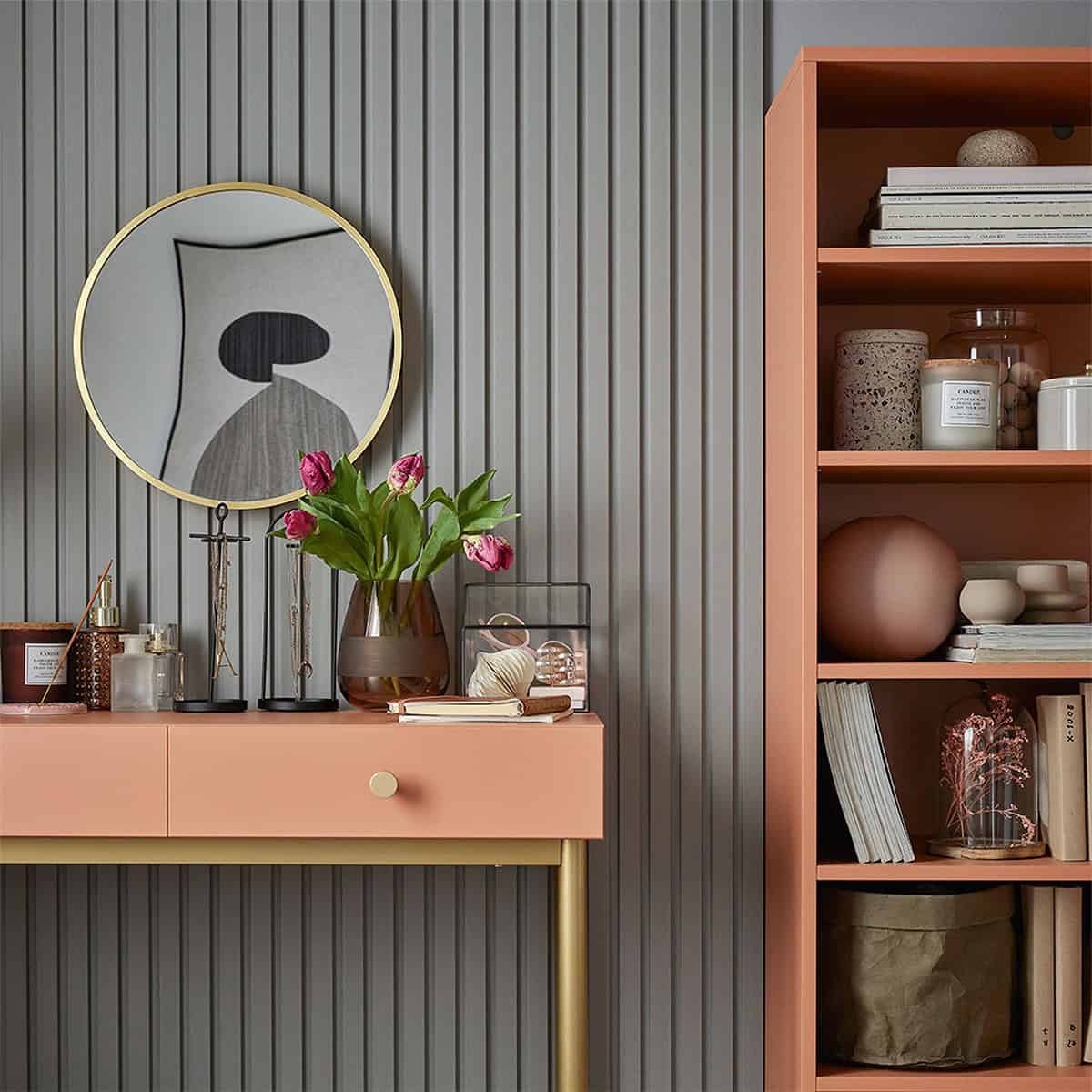 3D Πάνελ τοίχου Linerio M-Line Grey 2650 x 122 x 12mm