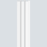 3D Πάνελ τοίχου Linerio M-Line White 2650 x 122 x 12mm - Image 3