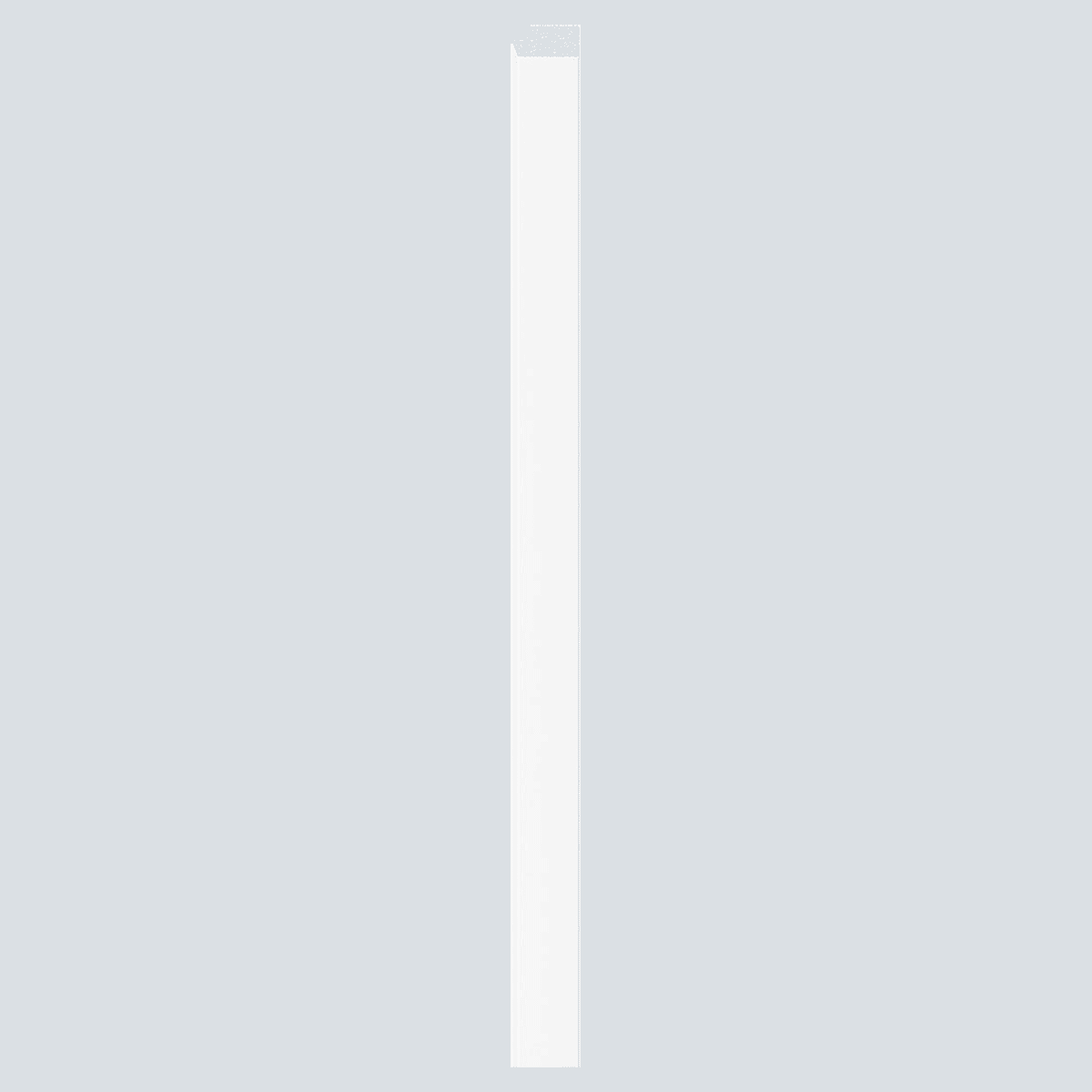 Μεμονωμένο δεξί προφίλ/τελείωμα για 3D πάνελ τοίχου Linerio M-Line White