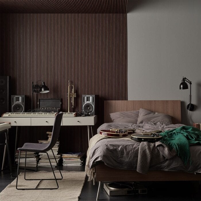 3D Πάνελ τοίχου Linerio S-Line Mocca 2650 x 122 x 12mm - Image 5