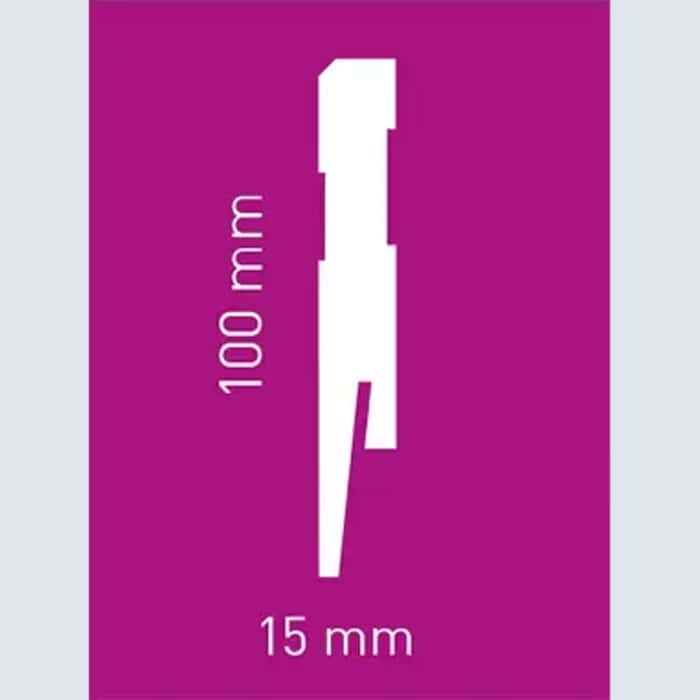 Σοβατεπί MDF PAINT-IT MP1002, 2420 x 100 x 15mm - Image 2