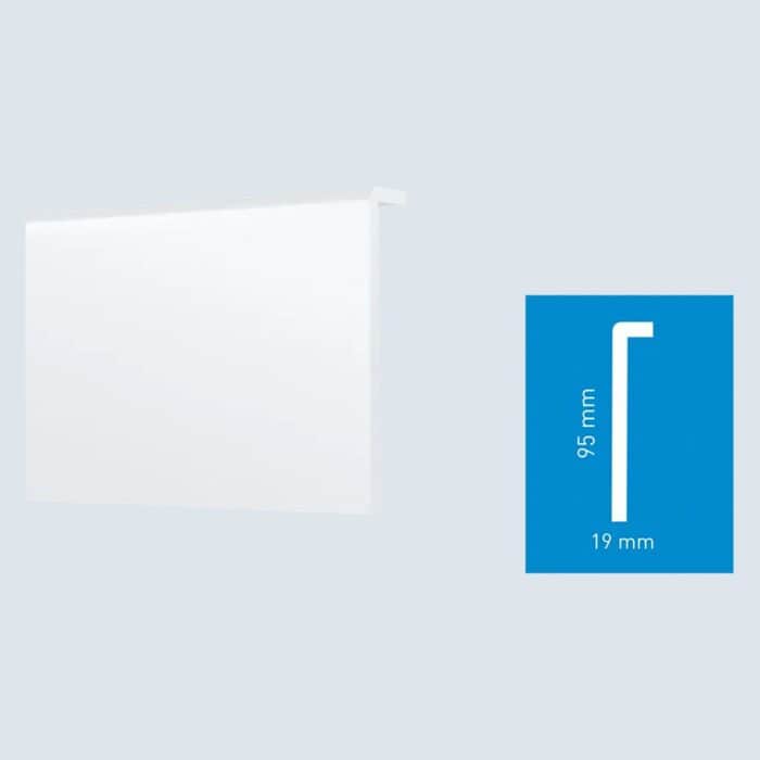 Σοβατεπί Πολυμερές ARBITON STIQ+ Κάλυψη παλιού σοβατεπί STP950, 2200 x 95 x 19mm - Image 4