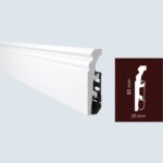 Σοβατεπί Πολυμερές ARBITON VEGA 0830, 2400 x 80 x 20mm