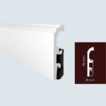 Σοβατεπί Πολυμερές ARBITON VEGA 0910, 2400 x 90 x 20mm