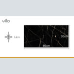 Πλακάκια Μπάνιου SPC VILO Calacatta Black, 300 x 600 x 4mm - Image 4
