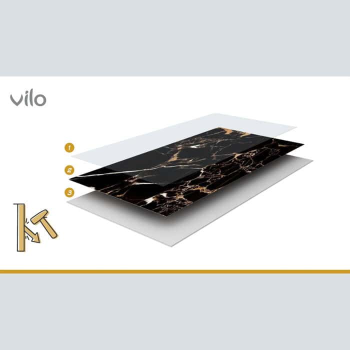 Πλακάκια Μπάνιου SPC VILO Calacatta Black, 300 x 600 x 4mm - Image 5