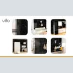 Πλακάκια Μπάνιου SPC VILO Calacatta Black, 300 x 600 x 4mm - Image 6