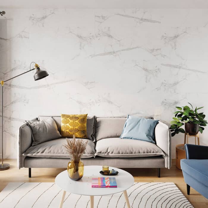 Πλακάκια Μπάνιου SPC VILO Calacatta snow, 300 x 600 x 4mm - Image 3