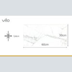 Πλακάκια Μπάνιου SPC VILO Calacatta snow, 300 x 600 x 4mm - Image 5