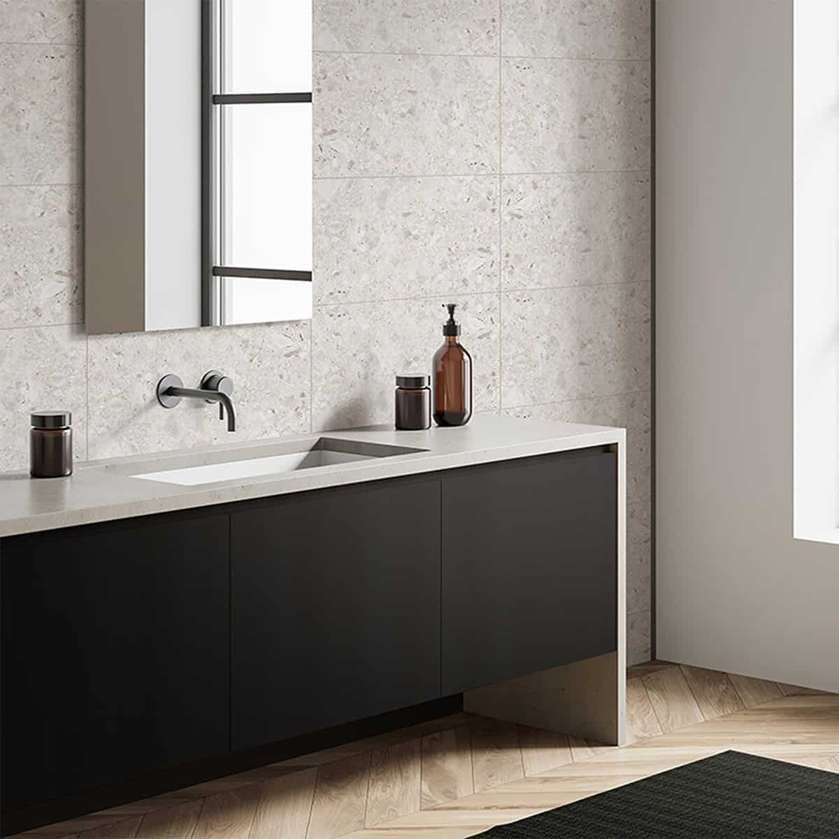 Πλακίδια Μπάνιου RCB DUMAWALL Ceppino grey, 375 x 650 x 5mm