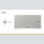 Πλακάκια Μπάνιου SPC VILO Concrete Light, 300 x 600 x 4mm - Image 4
