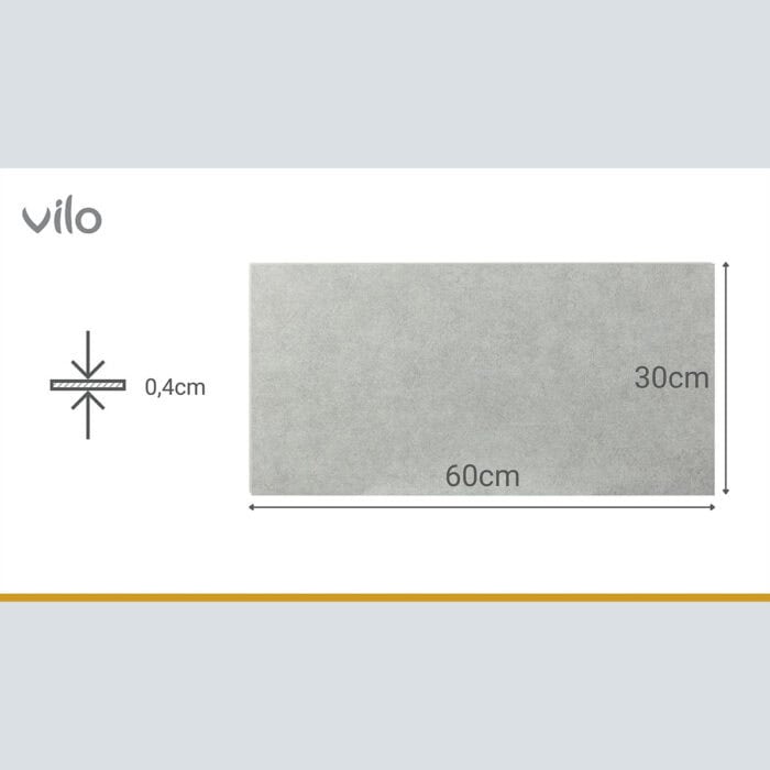 Πλακάκια Μπάνιου SPC VILO Concrete Light, 300 x 600 x 4mm - Image 4