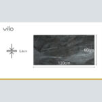 Πλακάκια Μπάνιου SPC VILO Dark Stone, 600 x 1200 x 4mm - Image 3