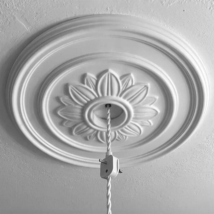 Ροζέτα Οροφής HOMESTAR FLORA από Φελιζόλ/Πολυστερίνη, 52cm - Image 2