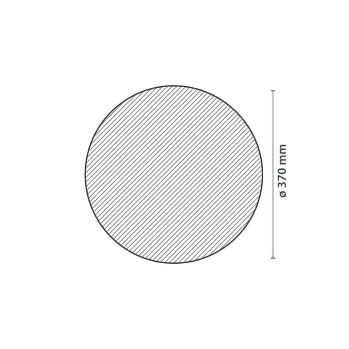 Ροζέτα Οροφής HOMESTAR GABI από Φελιζόλ/Πολυστερίνη 37cm - Image 2