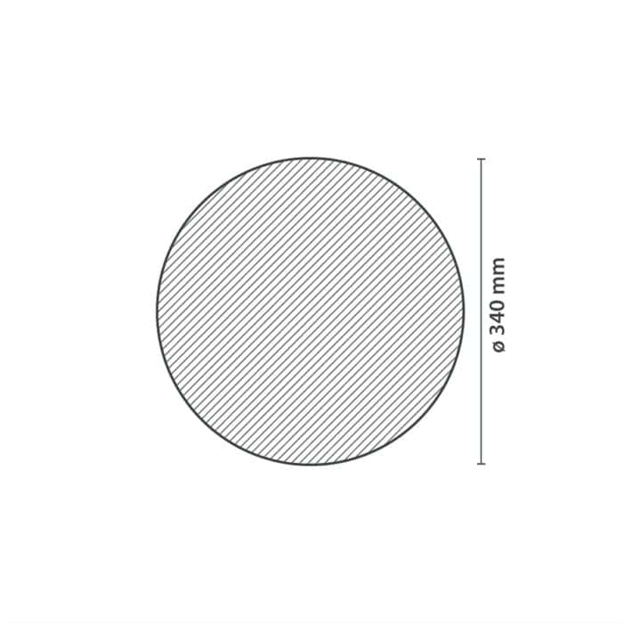 Ροζέτα Οροφής HOMESTAR GRACIA από Φελιζόλ/Πολυστερίνη 34cm - Image 2