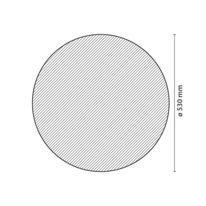 Ροζέτα Οροφής HOMESTAR IRA από Φελιζόλ/Πολυστερίνη 53cm - Image 2