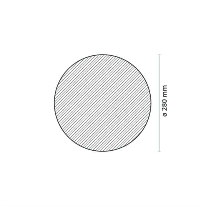 Ροζέτα Οροφής HOMESTAR JULIA από Φελιζόλ/Πολυστερίνη 28cm - Image 2