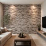 3D PVC Πάνελ 0210 Slate Brown, 1030 x 496mm - Image 3