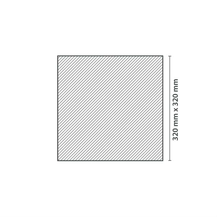 Ροζέτα Οροφής HOMESTAR HEIKE από Φελιζόλ/Πολυστερίνη 320 x 320mm - Image 2