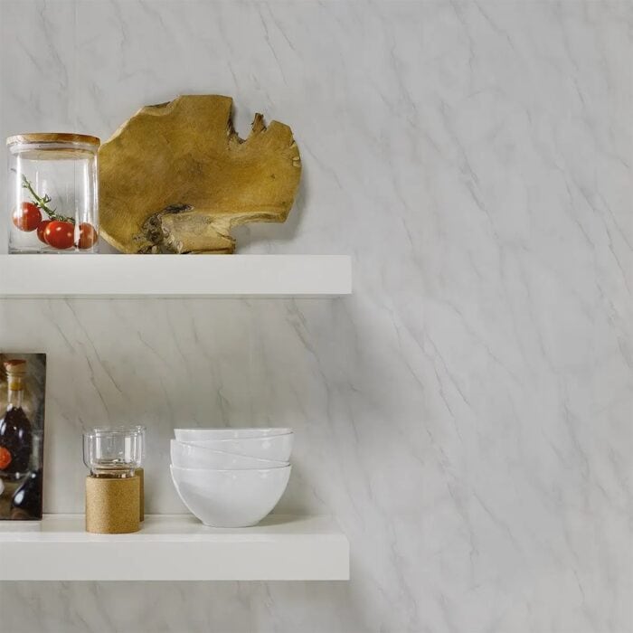 Πλαστική Επένδυση Ραμποτέ PVC Dumapan Marble grey, 2600 x 250 x 10mm - Image 3