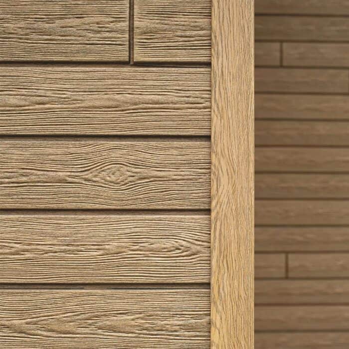 Εξωτερική Επένδυση Τοίχου PVC Siding U-Plast Honey larch 2000 x 250 x 2mm - Image 2