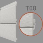 Εξωτερική Επένδυση Τοίχου PVC Dumaclin T08 White 2400 x 185 x 6mm - Image 3