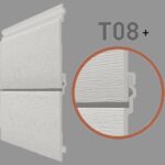 Εξωτερική Επένδυση Τοίχου PVC Dumaclin T08+ Taupe matt 2400 x 185 x 6mm - Image 3