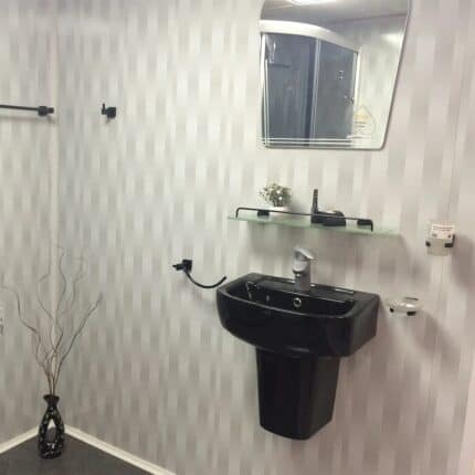 Πλαστική Επένδυση Ραμποτέ PVC DECOLINE 3D Effect Grey 2700 x 250 x 8mm