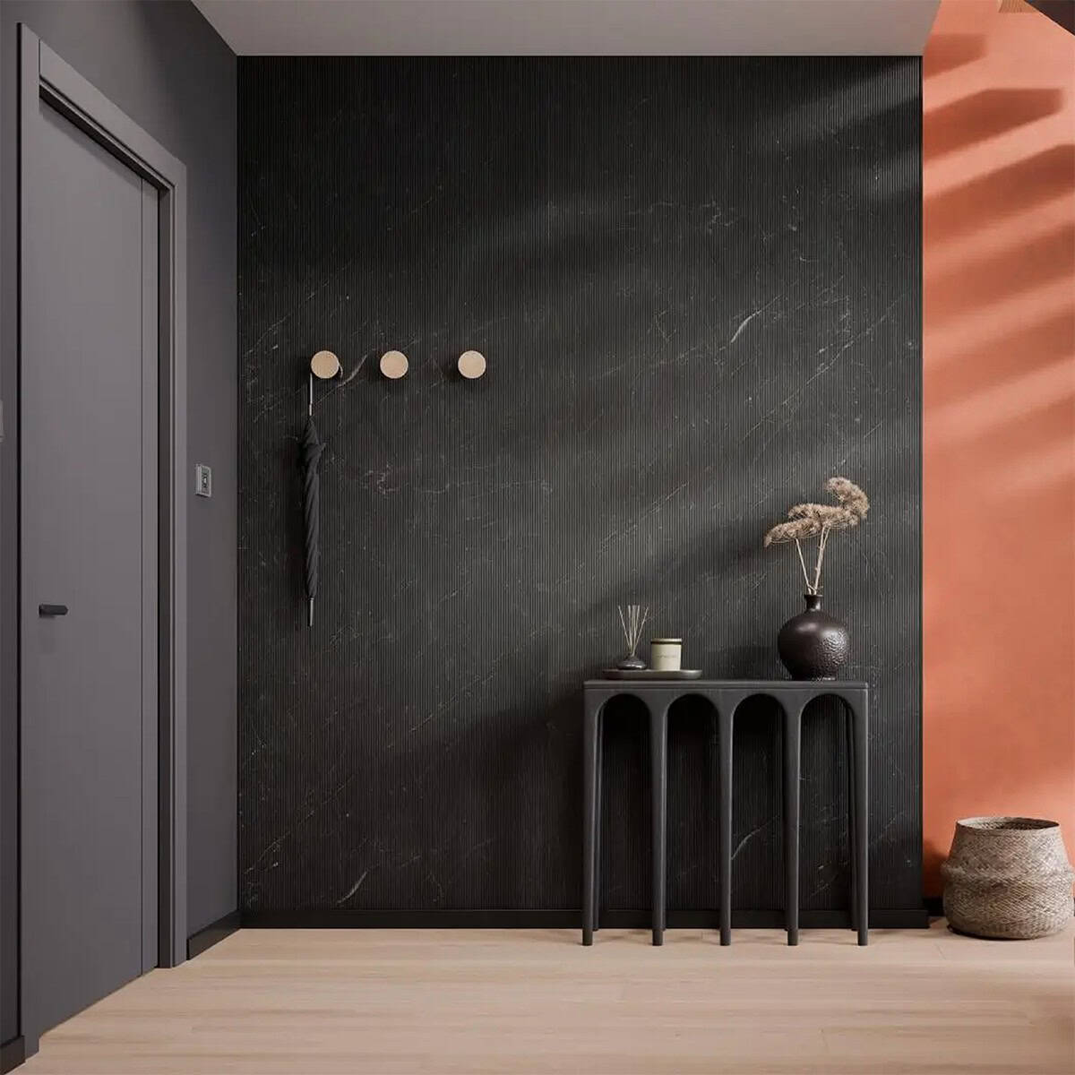 Πάνελ Τοίχου SPC DECORA Modee panels MONREALE BLACK stripes