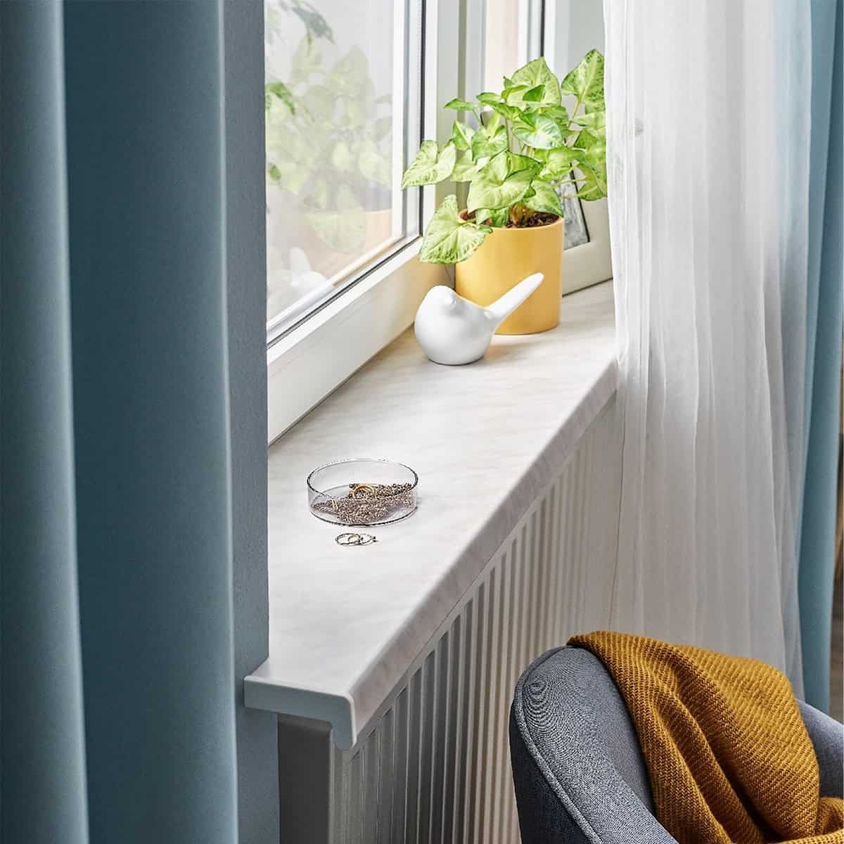 Ποδιά PVC Παραθύρου - Περβάζι για εσωτερική χρήση, Vilo Μάρμαρο