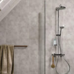 Πλαστική Επένδυση Ραμποτέ PVC Dumapan White concrete 2600 x 250 x 10mm