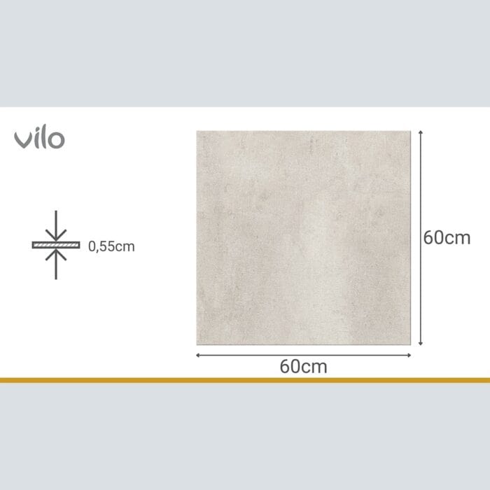 Βινυλικό Δάπεδο SPC VILO Concrete Dust, 600 x 600 x 5.5mm 33/AC5 - Image 4