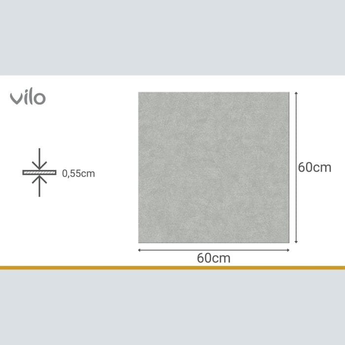 Βινυλικό Δάπεδο SPC VILO Concrete Light, 600 x 600 x 5.5mm 33/AC5 - Image 4