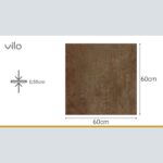 Βινυλικό/Πλαστικό Δάπεδο SPC VILO Rusty, 600 x 600 x 5mm 33/AC5 - Image 4