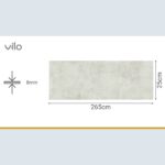 Πλαστική Επένδυση Ραμποτέ PVC VILO Askot Grey, 2650 x 250 x 8mm - Image 3