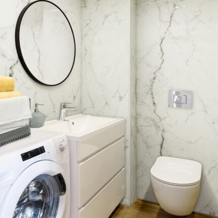 Πλαστική Επένδυση Ραμποτέ PVC VILO Blank Marble, 2650 x 250 x 8mm