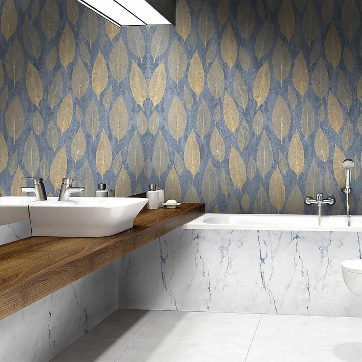 Πλαστική Επένδυση Ραμποτέ PVC VILO Blue Magnolia 2650 x 250 x 8mm