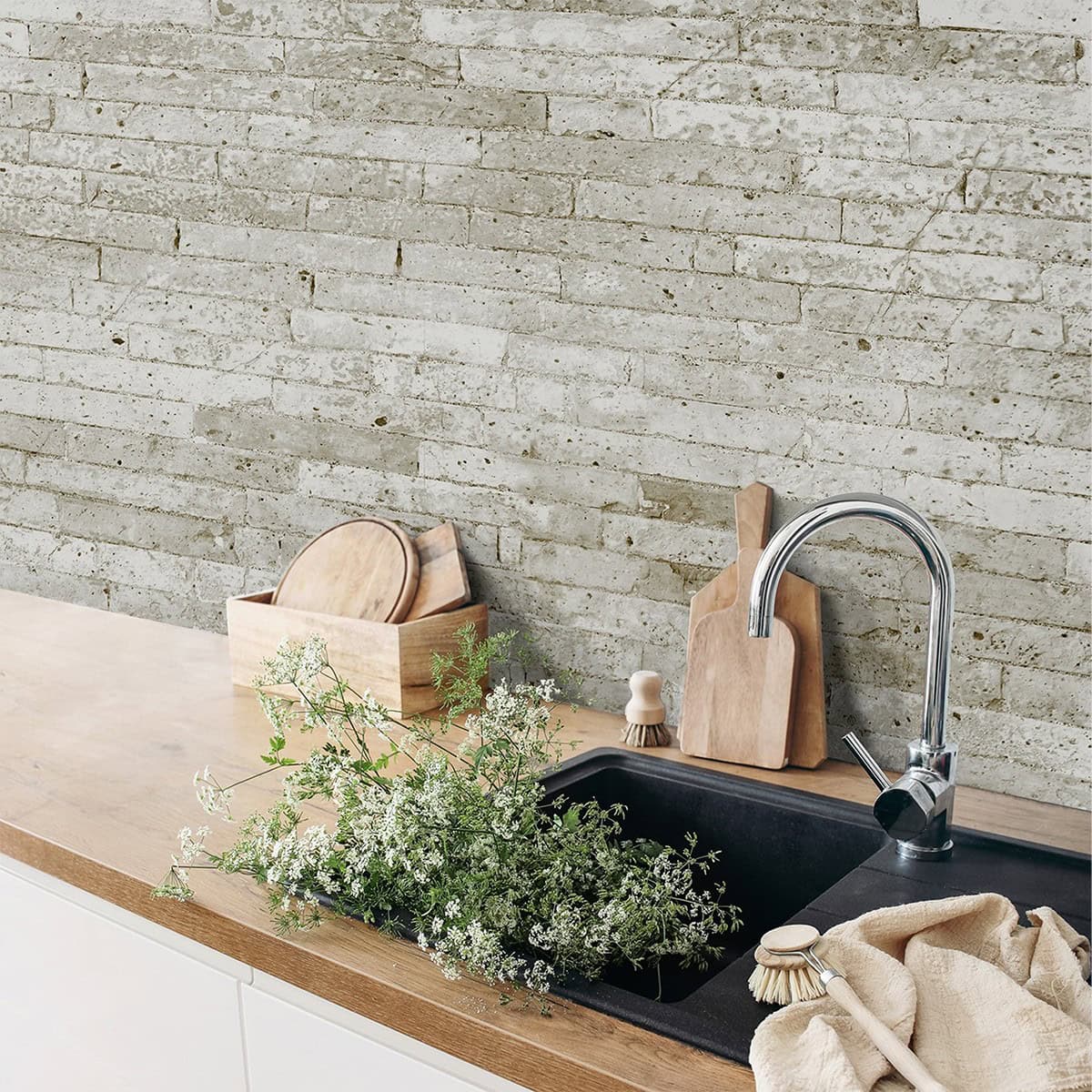 Πλαστική Επένδυση Ραμποτέ PVC VILO Brick Vintage 2650 x 250 x 8mm