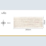 Πλαστική Επένδυση Ραμποτέ PVC VILO Coffee Wood, 2650 x 250 x 8mm - Image 3