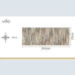 Πλαστική Επένδυση Ραμποτέ PVC VILO Colour Wood, 2650 x 250 x 8mm - Image 3