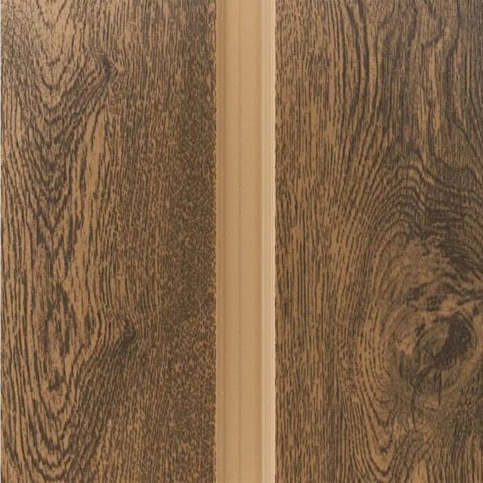 Πλαστική Επένδυση Ραμποτέ PVC DECOLINE Golden oak με αρμό, 3000 x 200 x 8mm - Image 3