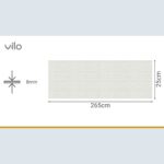 Πλαστική Επένδυση Ραμποτέ PVC VILO Light Wood, 2650 x 250 x 8mm - Image 3